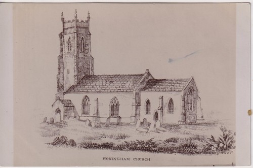 Norfolk honingham church - -,