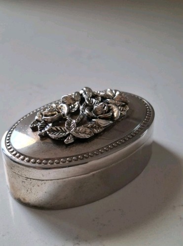 Vintage silverplated trinket - vintage,