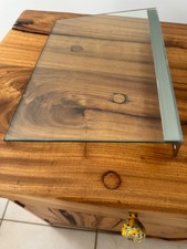 Floating wall mounted glass shelf 32cm