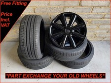 Mini Countryman Paceman 18" Genuine R126 Turbo Fan Black Wheels & New Tyres