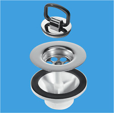 BSW6CP2H Belfast Butler Sink Waste For Weir Overflow Style Sinks + Chrome Plug