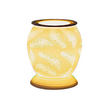 Wax Melt Oil Burner Feather Design Fragrance Aroma Warmer Ceramic Electric Light
