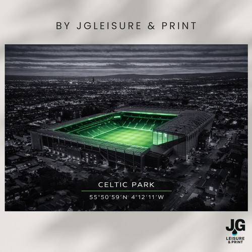 Celtic park stadium wall art - celtic,