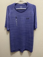 NEW Under Armour T-Shirt Mens 2XL Purple UA Tiger Tech 2.0 SS $25 Loose Fit