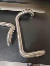 Pull Bar Handles Offset Cranked 'D' Stainless Steel 300mm x 32mm PAIR