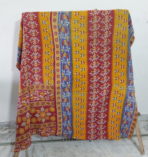 Vintage kantha quilt handmade - vintage,
