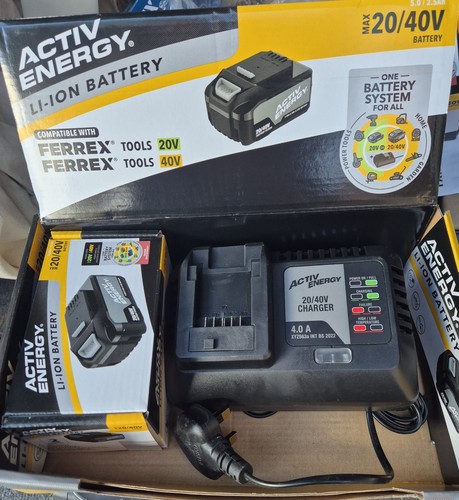 New aldi ferrex 40v - aldi, 5ah