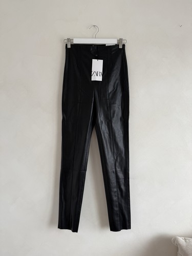 Zara faux leather leggings - faux,