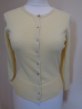 HOBBS YELLOW SILK, COTTON AND