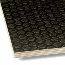 9MM 12MM 15MM 18MM PHENOLIC PLYWOOD HEXA PATTERN BLACK ANTI SLIP PLYWOOD 8ftx4ft