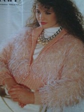  High Society Long Eyelash Knitting Pattern Ladies Jacket Size 32-42 easy knit