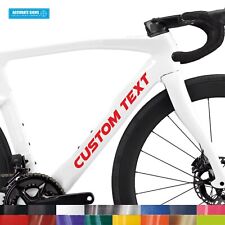 x2 Bike name stickers custom Personalised text Bike Frame BMX