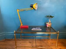 Maison Jansen brass and glass coffee table