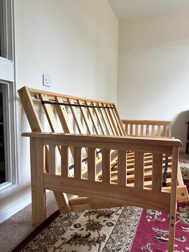 Solid wood futon sofa frame - sofa,