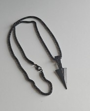 Black Spear Head Necklace for
