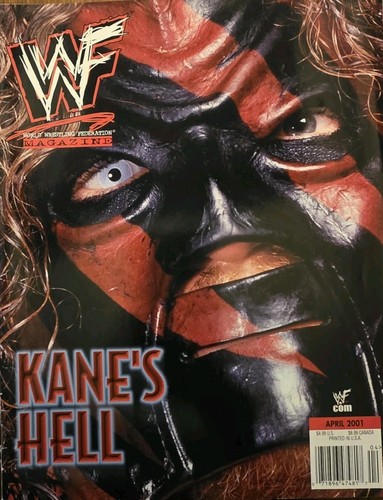 Wwf magazine april 2001 kane - magazine,