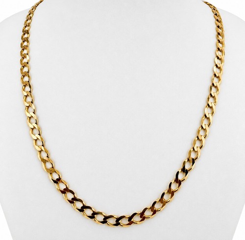 9ct yellow gold curb - 9ct, chain