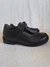 New Startrite Girls Leapfrog Black Leather Dress/School Shoes Size UK7 G EU24