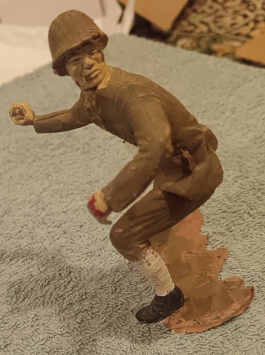 Marx toys plastic ww2 soldier - marx,