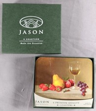 Jason Set Of 6 Coasters Brand New 9x11cm 3.5x4.5" Aperitivo D2242