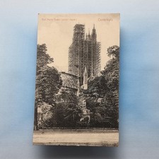 Canterbury Postcard C1910 Kent Bell Harry Tower Under Edwardian Scaffolding