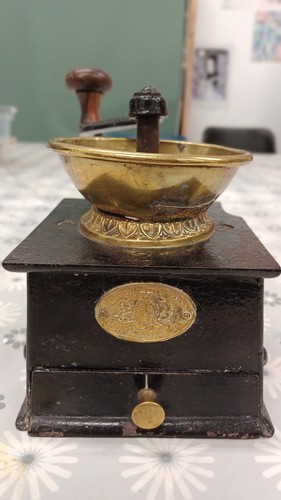 Cast iron coffee mill grinder - iron,