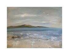 Original Hand Painted Art By Helen Stamp. Oil on Paper With Mount Painting