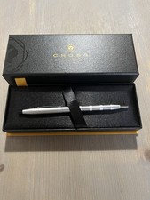 Cross Classic Century Satin Chrome Ballpoint Pen AT0082-14 Brand New