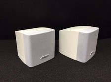 2 x BOSE WHITE SINGLE CUBE SPEAKER ACOUSTIMASS 3 5 10 15 LIFESTYLE 18 T10 ETC