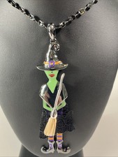 Hematite Tone Witch Necklace 3