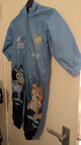 Boys bluey lined puddle suit - bluey,