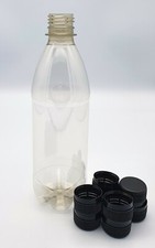 Clear Plastic 500ml PET Screw