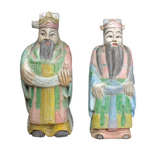 Vintage Wooden Chinese Gods of