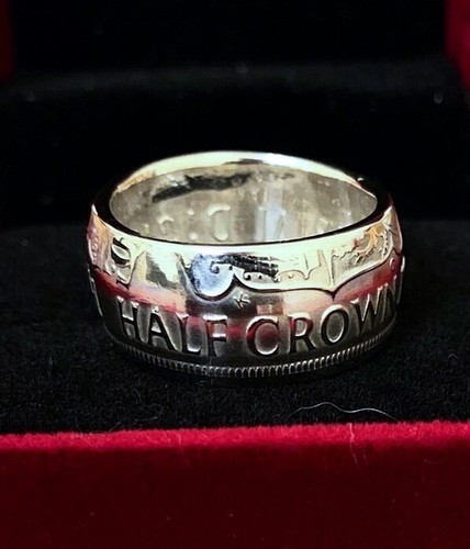 Silver coin ring made - ring, a