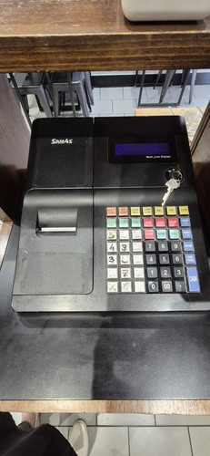 Sam4s cash register - cash, register.