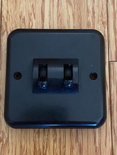 Job Lot 5 Crabtree Brown Light Switch 5 Amp 2 Gang New Old Stock