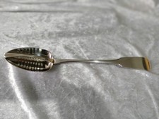 Very Large Irish Solid Silver Straining Spoon Dublin 1812 Samuel Neville 167g