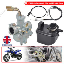 Fits Yamaha PEEWEE PW50 PY50 Carburetor Carb Air Filter Box Throttle Choke Cable