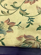 Upholstery fabric jacquard weave Jacobean crewel work design 1.4m x 1.4m