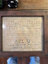 Antique Cross Stitch Sampler