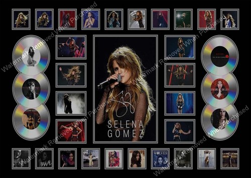 Selena gomez signed prints - gomez, a4