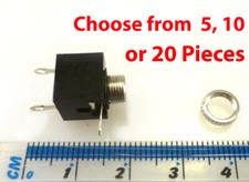 Chassis Mount 3.5mm Stereo Jack Socket with Fixing Nut OMQ1-2-14