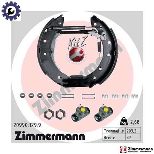 Brake shoe set 20990 - shoe,