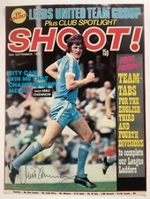 Mike Channon Manchester City Signed Shoot Magazine 1977 Front Cover