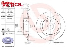 X2 PCS REAR BRAKE DISC ROTOS X2 PCS SET 09.7356.21 BREMBO I