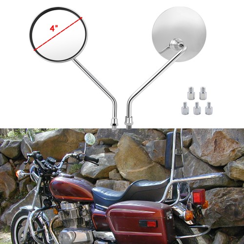 2pcs side mirrors - side, round