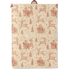 Vintage Santa Sleigh Reindeer