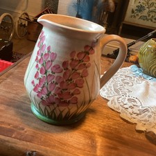 Radford Pottery, Hand Painted Floral Jug, Vase, Decorative Chip To Spout