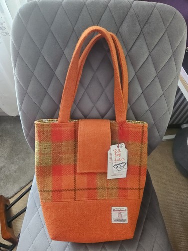 Handmade harris tweed tote bag - handmade,