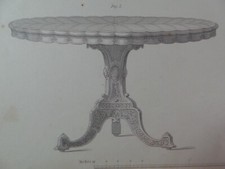 Rare 1853 victorian loo table - 1853,